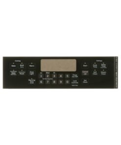 GE RANGE CONTROL PANEL - BLACK - WB07X20960