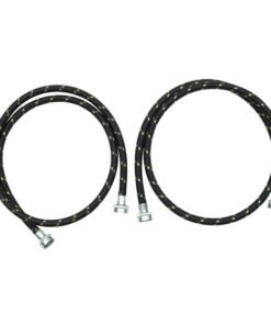 WHIRLPOOL 5' INDUSTRIAL GRADE NYLON BRAID FILL HOSES, 2PK - 8212487RP
