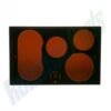 GE GLASS MAINTOP ASSEMBLY, BLACK - WB62T10533