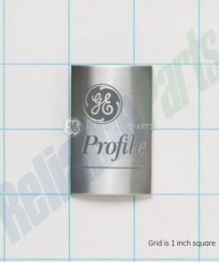 GE REFRIGERATOR LENS NAMEPLATE - WR04X10129