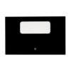 GE RANGE GLASS DOOR - BLACK - WB56X21371