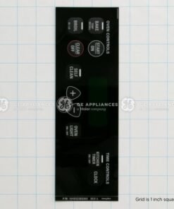 GE FACEPLATE GRAPHICS ASSEMBLY - WB27T10517