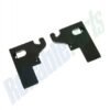 GE REFRIGERATOR HINGE ENDCAP ASSEMBLY BK (2PK) - WR17X20165