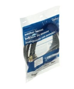 5' BLACK EPDM RUBBER WASHER HOSE KIT - 2 PACK - BY WHIRLPOOL - 8212641RP