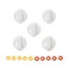 GE UNIV ELEC & GAS WHITE KNOBS - PM03X10002