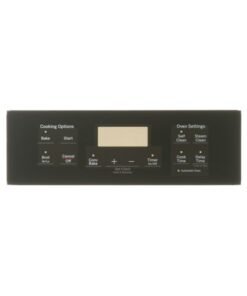 GE RANGE CONTROL PANEL - BLACK - WB07X24886
