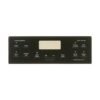 GE RANGE CONTROL PANEL - BLACK - WB07X25197