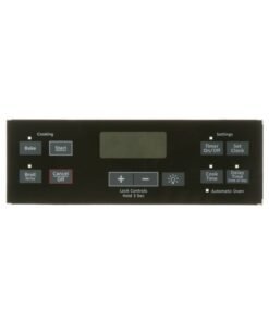 GE RANGE CONTROL PANEL - BLACK - WB07X22681