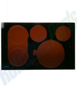 GE MAINTOP GLASS ASSEMBLY, BLACK - WB62T10694