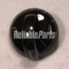 FRIGIDAIRE RANGE TOP BURNER VALVE KNOB, BLACK - 316220009