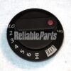 FRIGIDAIRE RANGE BURNER CONTROL KNOB, BLACK - 318099100
