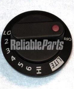FRIGIDAIRE RANGE BURNER CONTROL KNOB, BLACK - 318099100