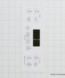 GE FACEPLATE GRAPHICS (WH) - WB07X21440