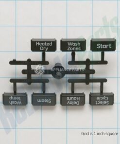 GE DISHWASHER BUTTON & GRAPHICS ASSEMBLY - WD34X11850
