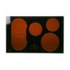 GE GLASS MAINTOP ASSEMBLY, BLACK - WB62T10776