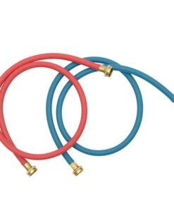 5' COMMERCIAL GRADE WASHER - RED AND BLUE WASHER FILL HOSES, 2 PACK BY WHIRLPOOL - 8212545RP