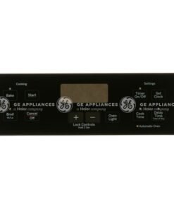 GE FACEPLATE GRAPHICS (BK) - WB27T11515