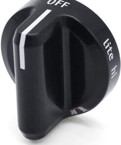 FRIGIDAIRE RANGE TOP VALVE BURNER KNOB, BLACK - 316564511