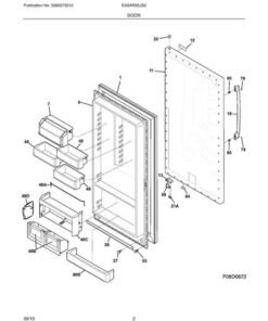 FRIGIDAIRE/ELECTROLUX REFRIGERATOR DOOR - 297329320
